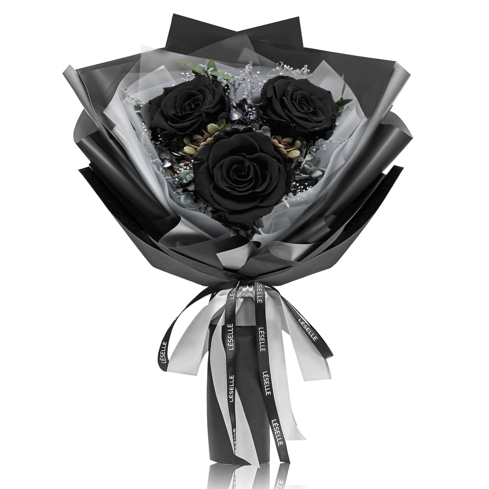 Black bouquet sales of flowers