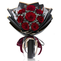 Preserved Flower Bouquet - Classic Red Roses