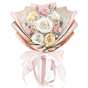 Preserved Flower Bouquet - Morandi Roses