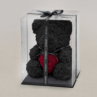 Handmade Rose Bear - Black